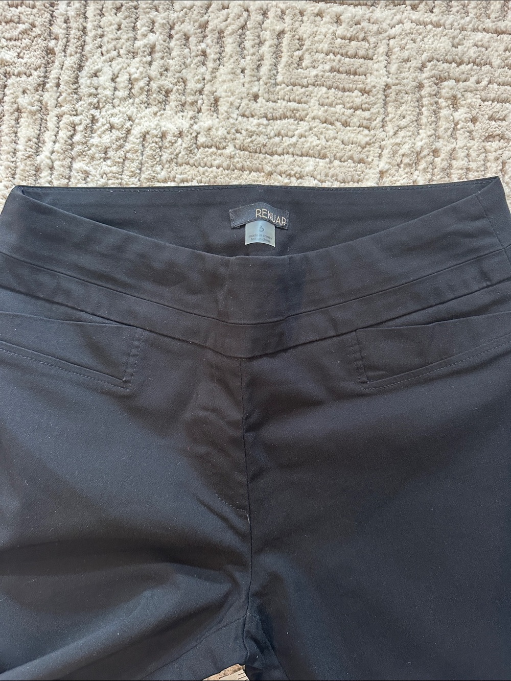 Renuar Black Straight-Leg Ponte Pants - Picture 3 of 5